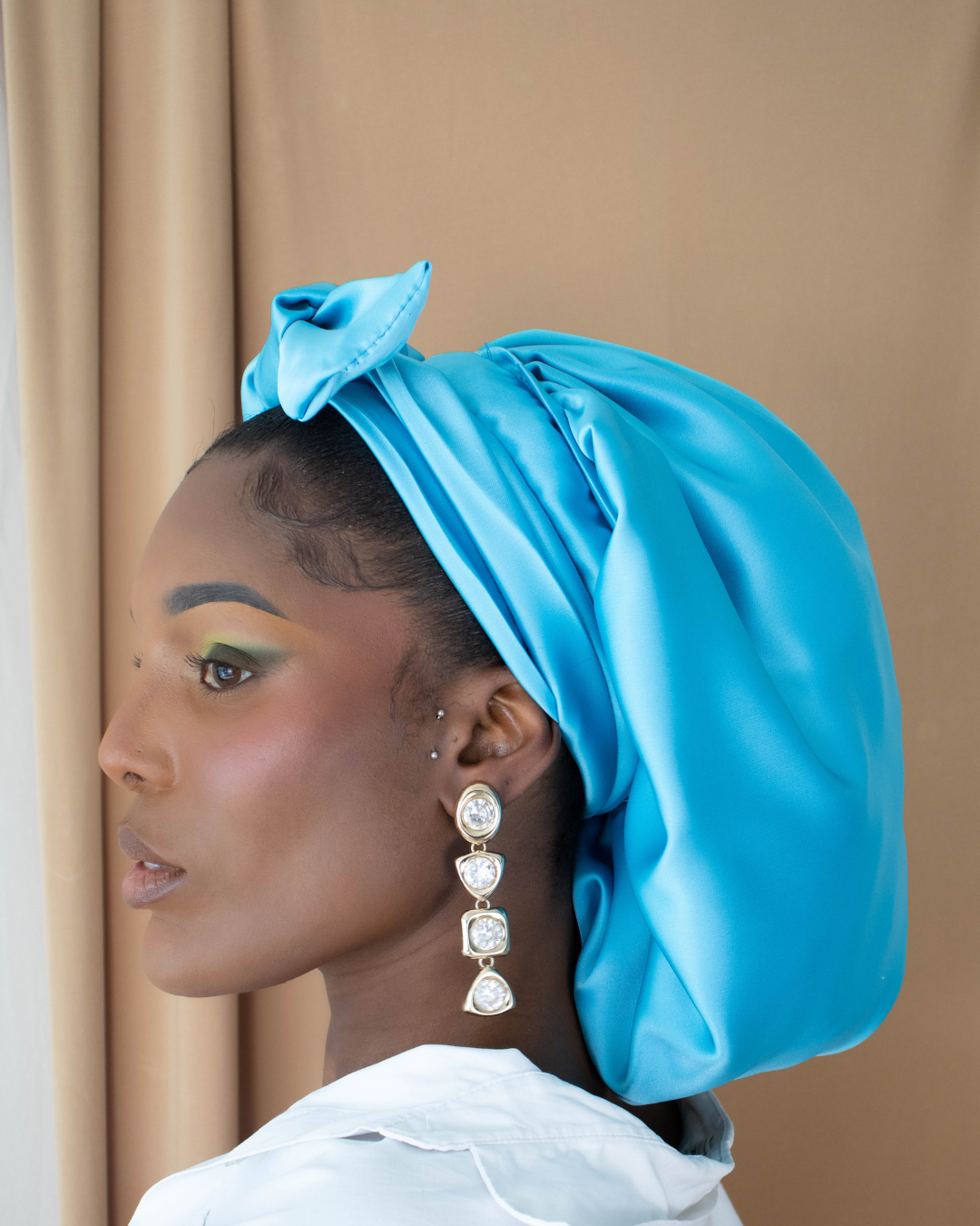 Bonnet de nuit en Satin