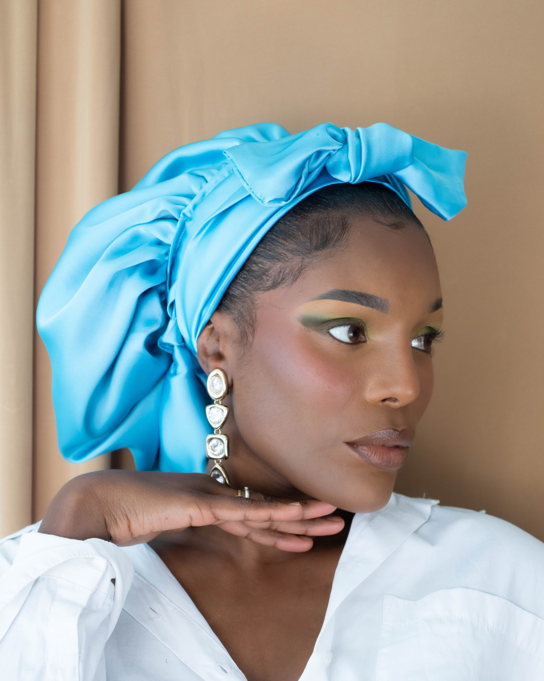 Bonnet de nuit en Satin