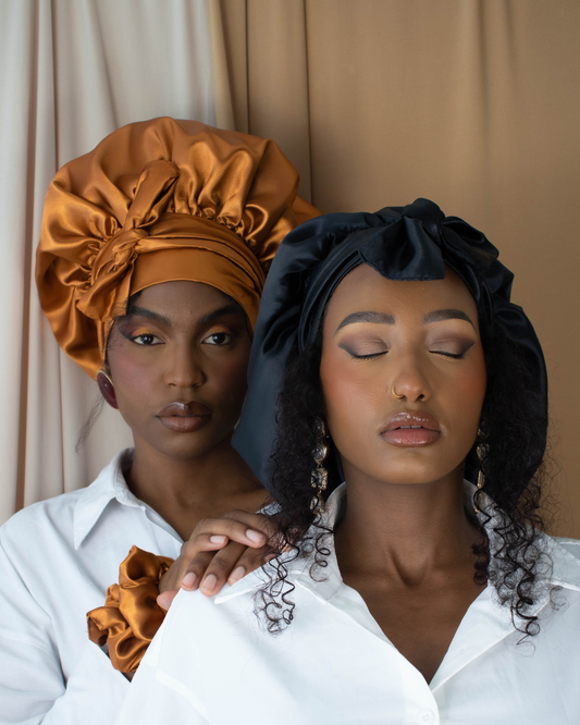 Bonnet de nuit en Satin
